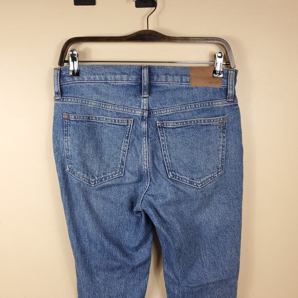 Madewell The Mid-Rise Perfect Vintage Jean in Ainsdale: Knee-Rip Edition Size 25 - Picture 7 of 11